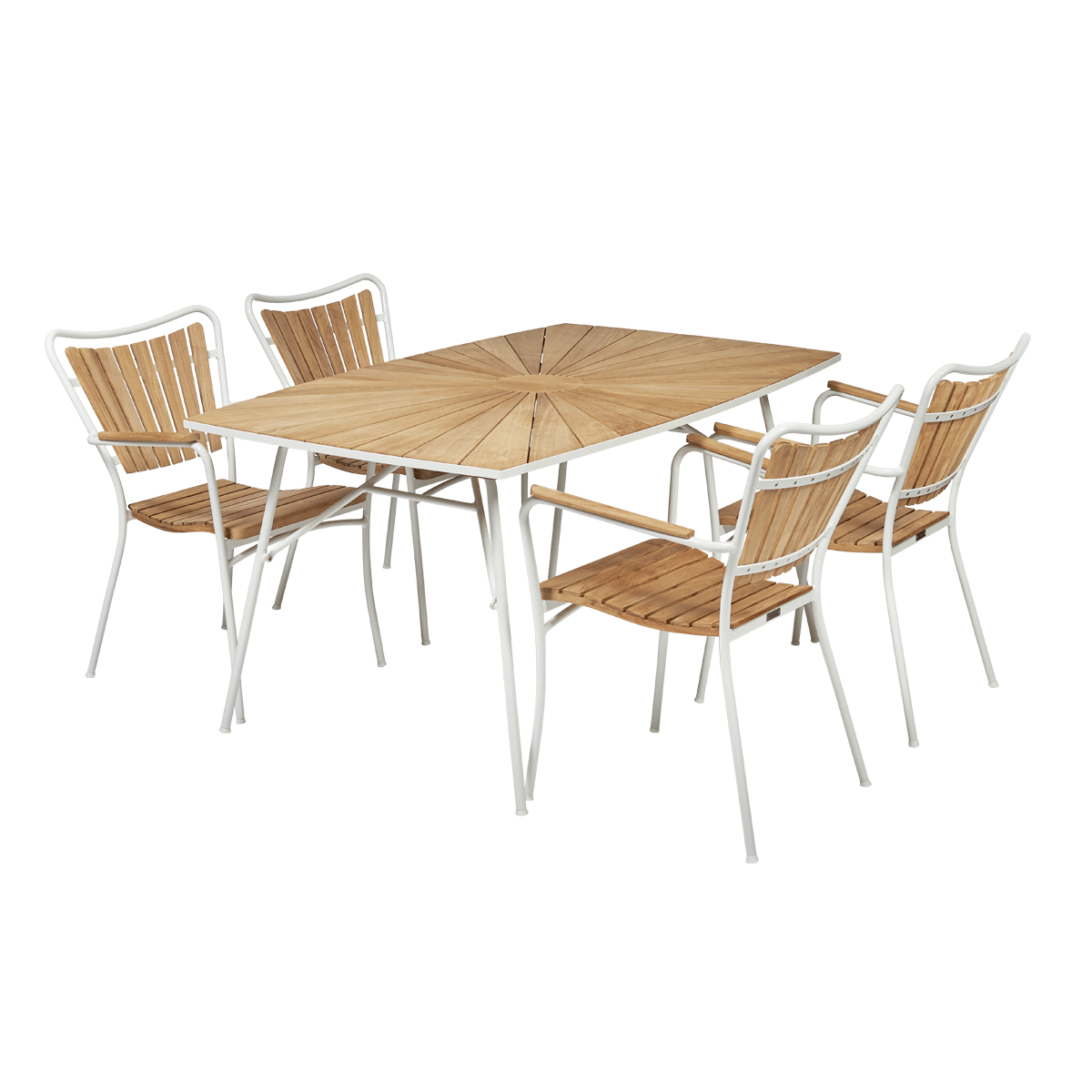 Firkantent bord med tilhørende 4 stol
