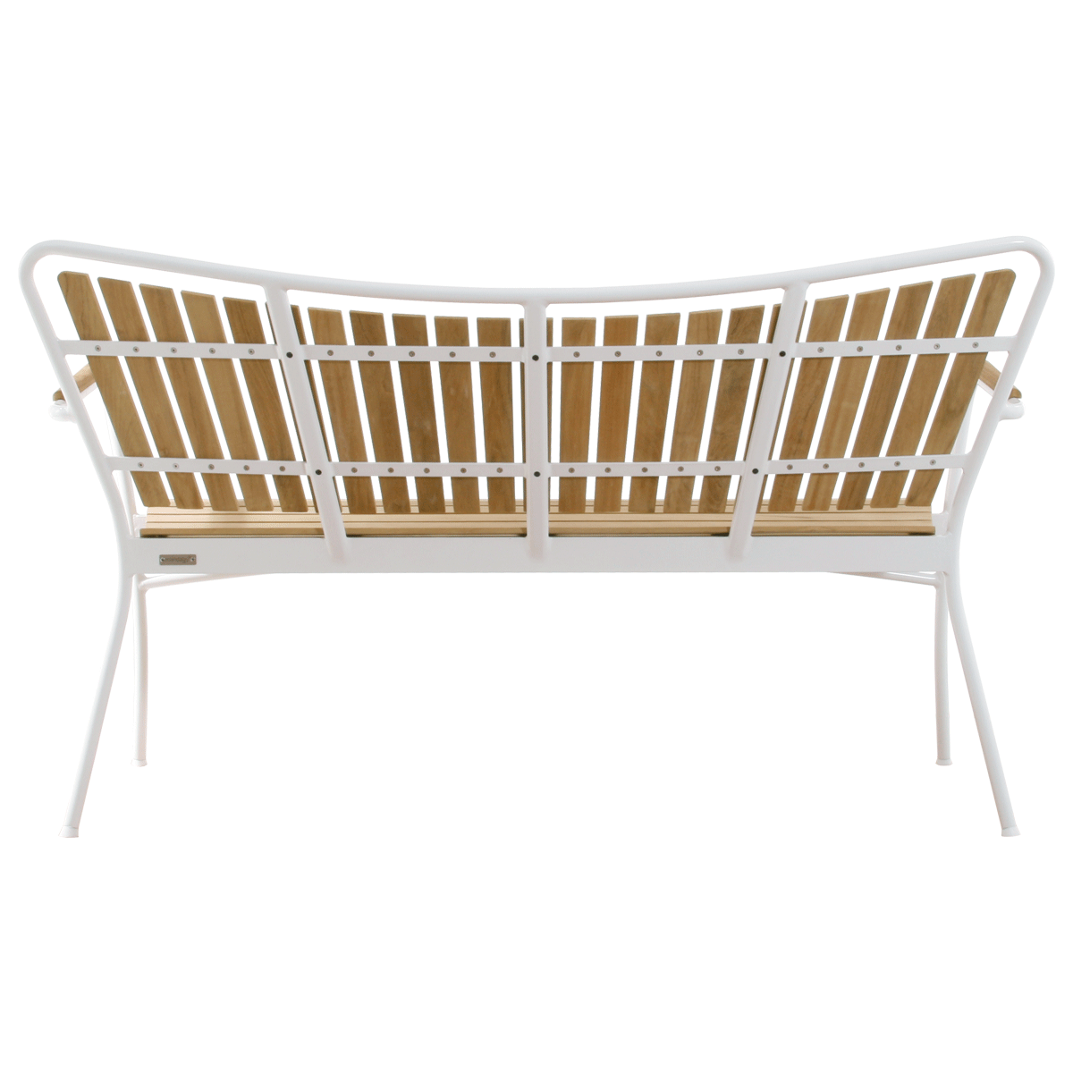 Marguerit bænk set bagfra