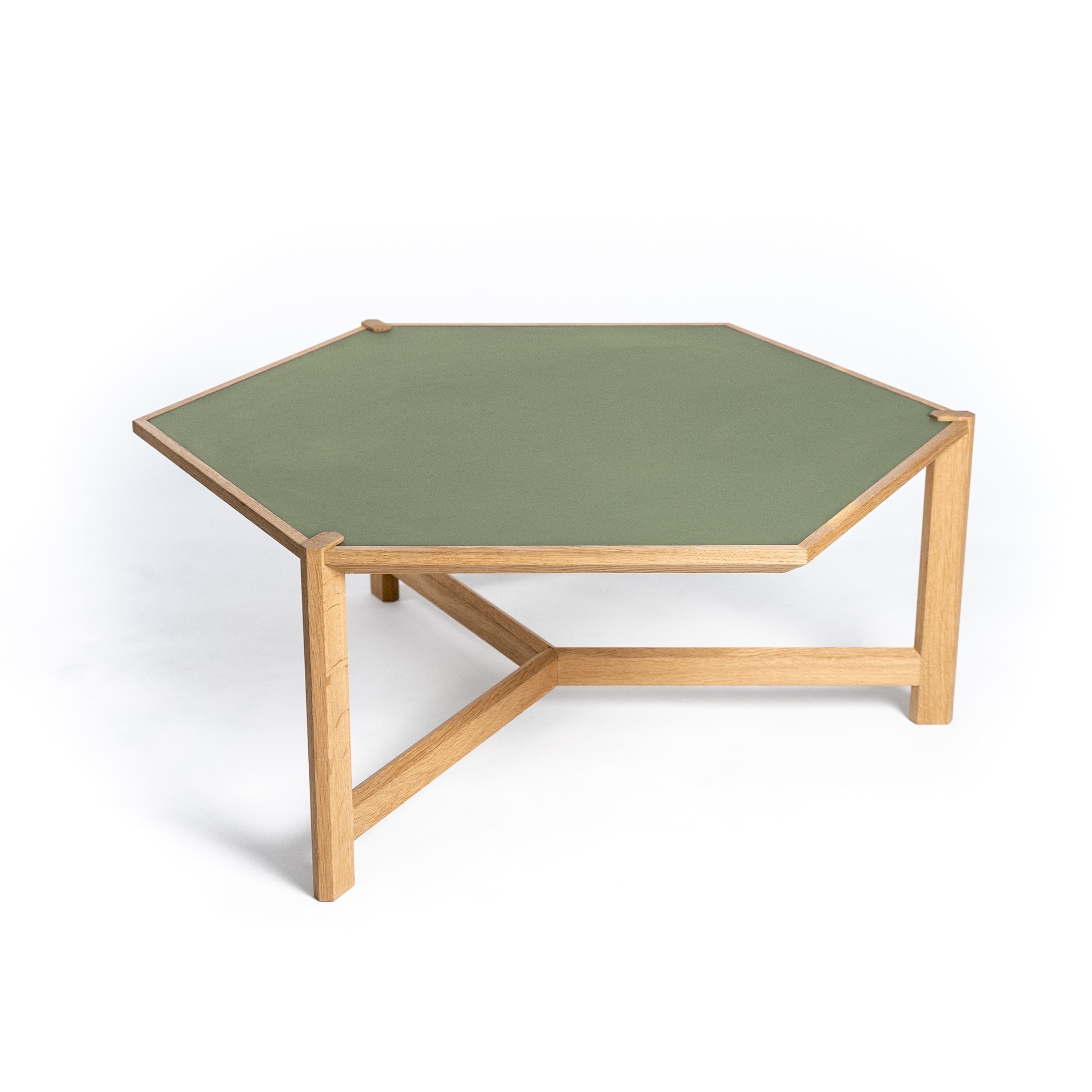 Sofabord i hexagon form