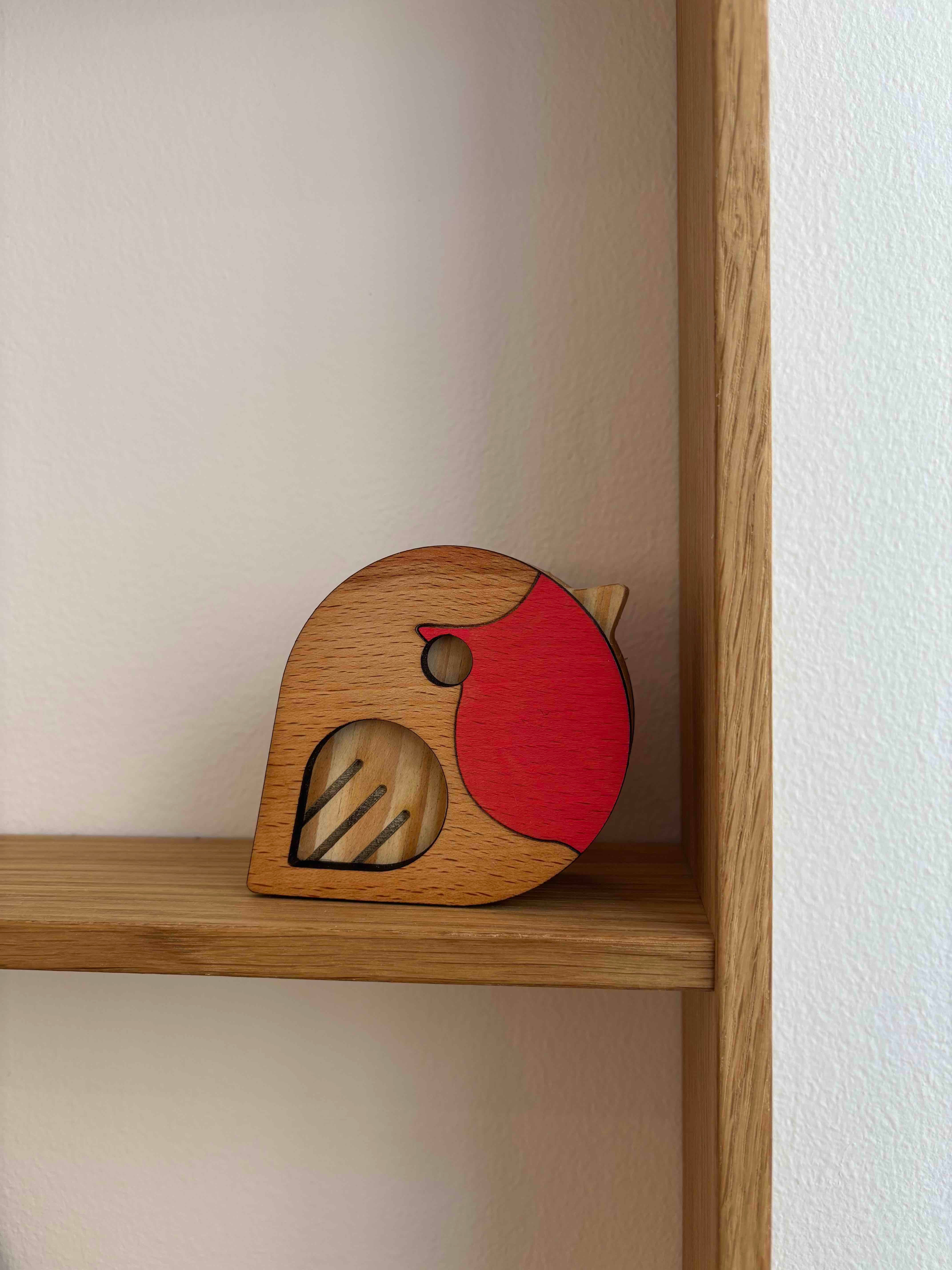 Fugl som figur i træ