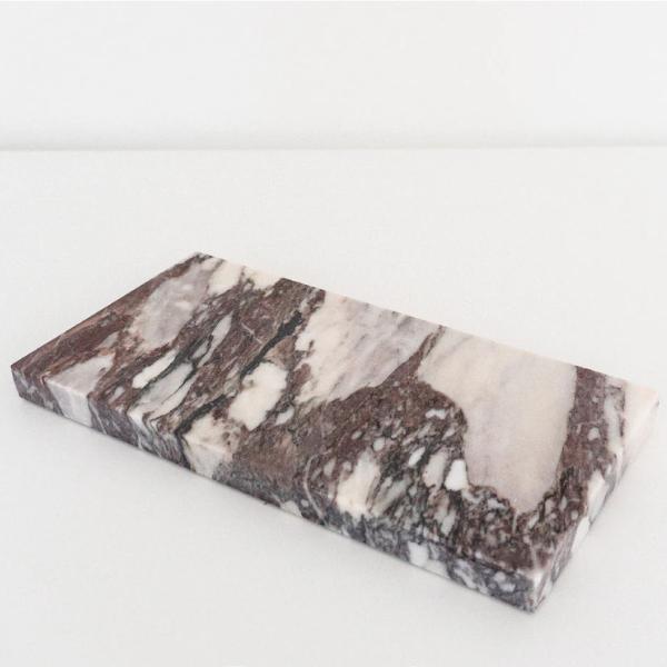 marmorbakke i burgundy