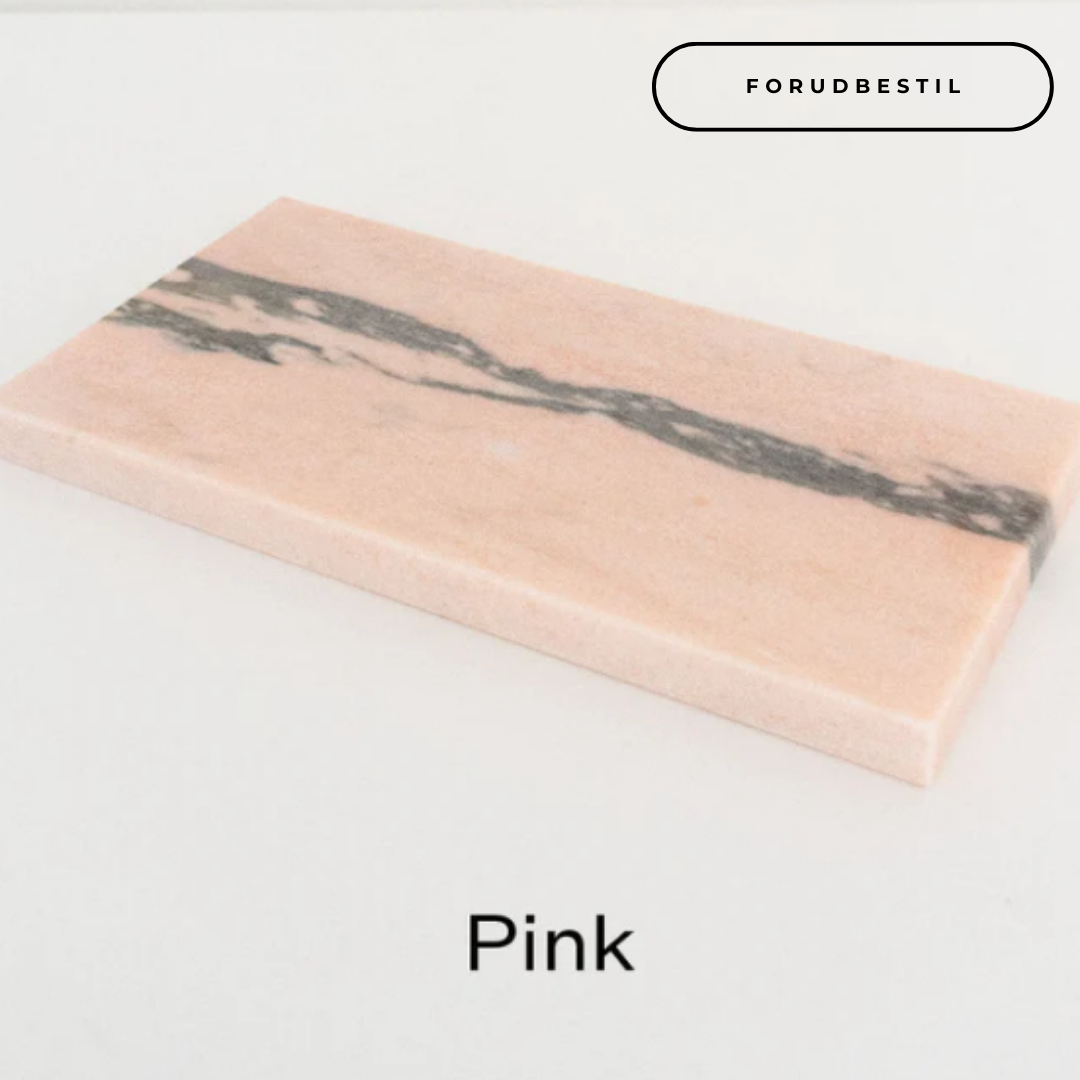 Marmorbakke i pink