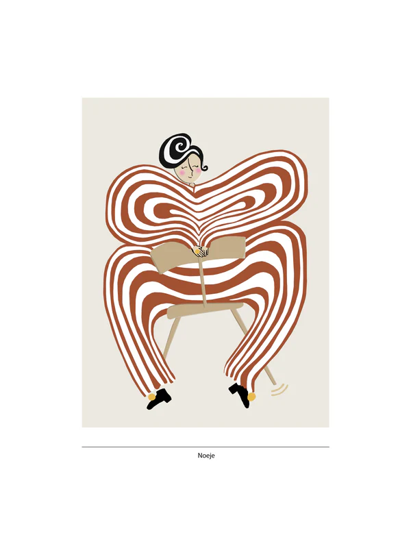 Donna di Teatro - Kunsttryk i rød