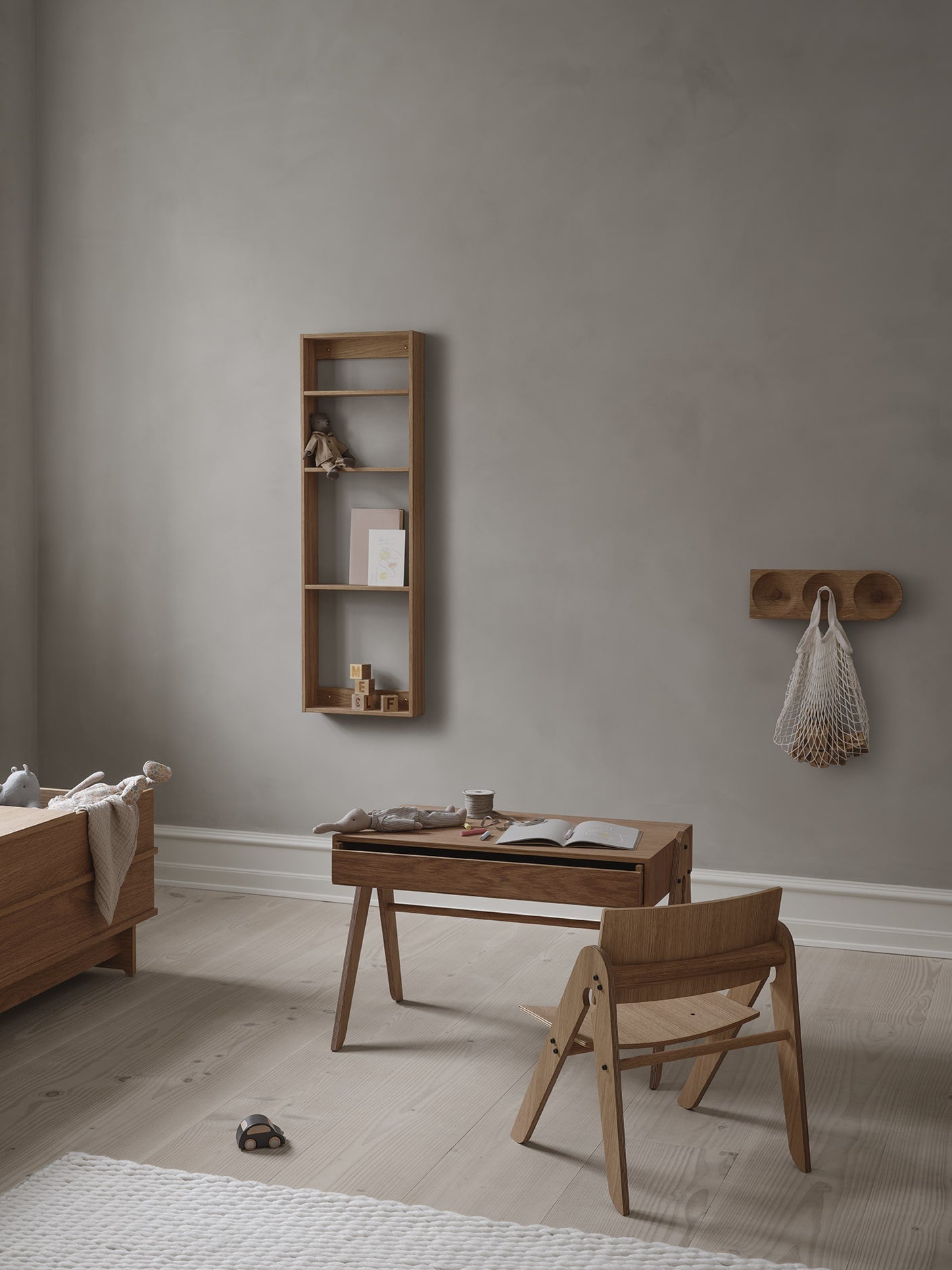 Et livsstils billede af et børneværelse møbler fra We Do Wood