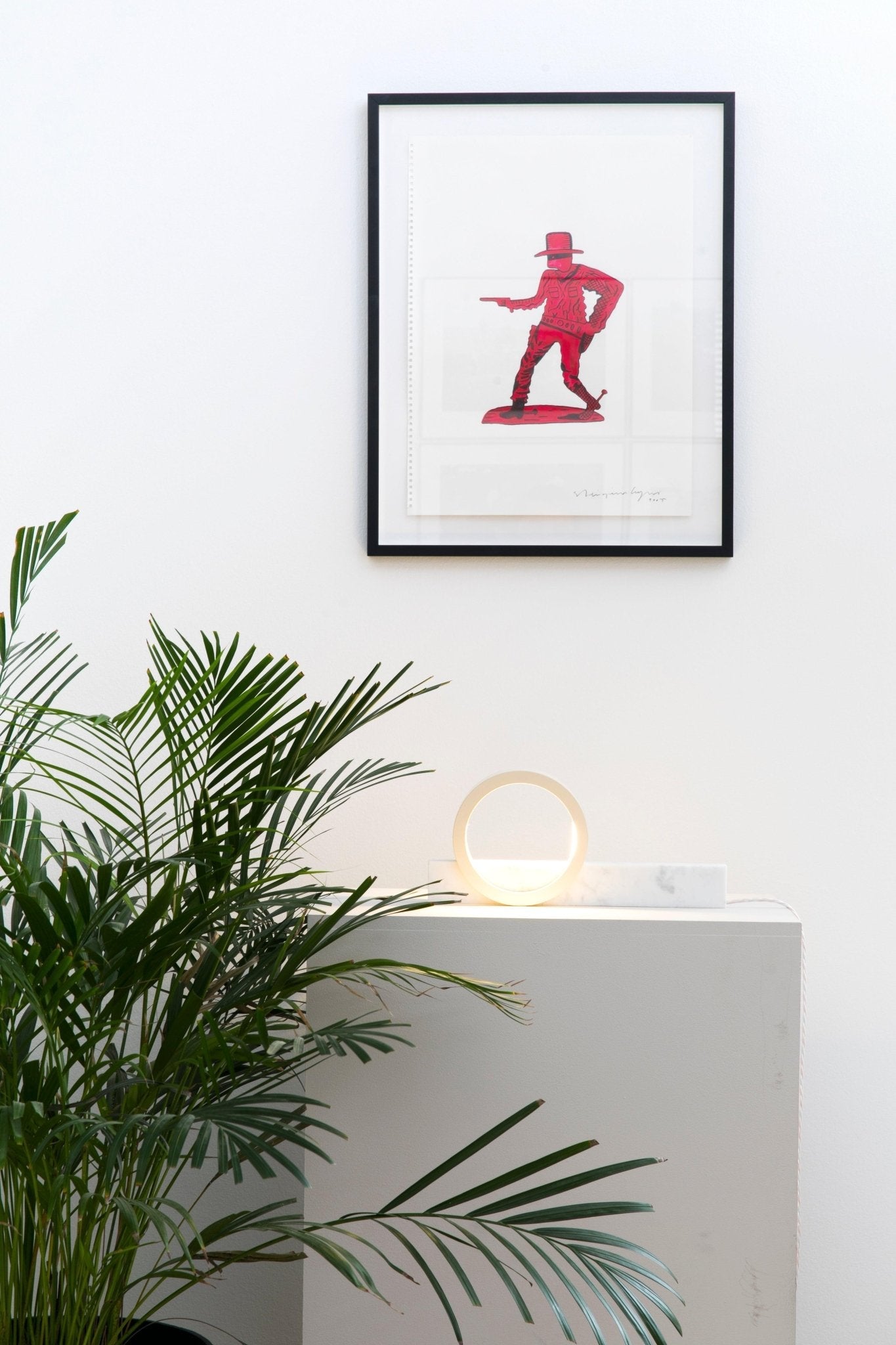 Composition Table Light in White Marble - FÓLK Reykjavik