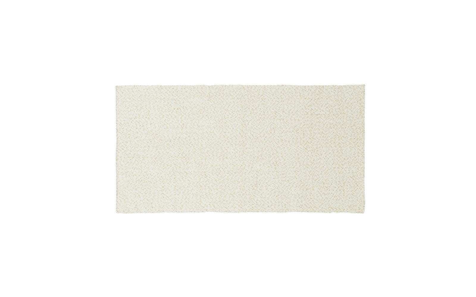 Beige tæppe aflangt