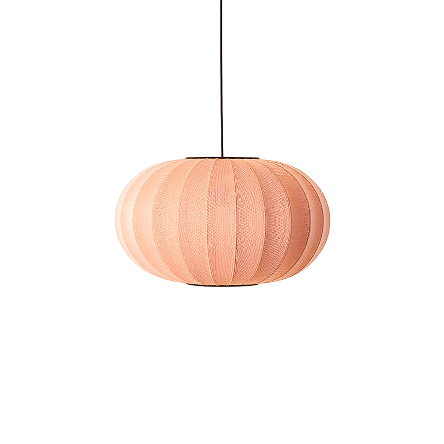 Loftlampe i coral med sort ledning