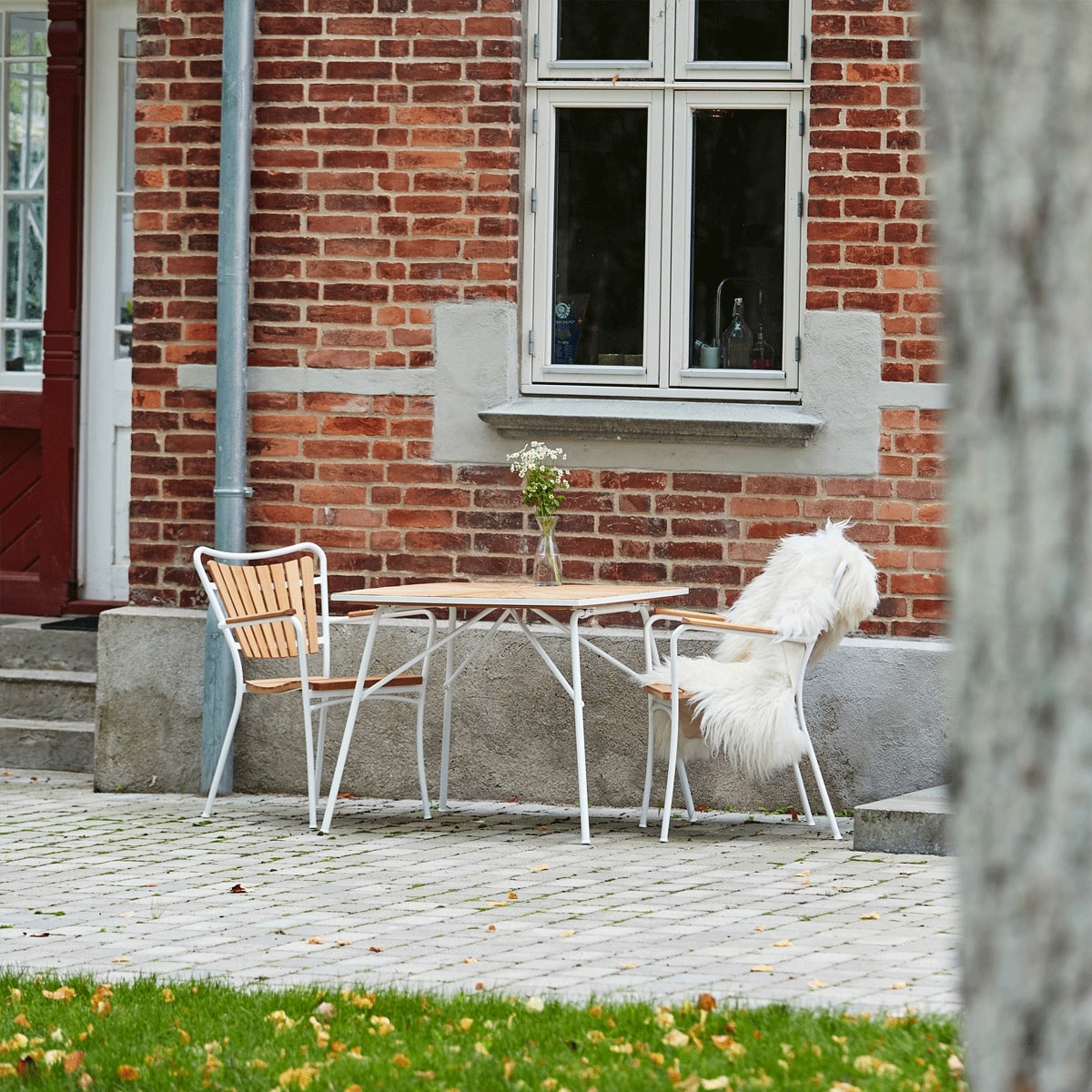 Lille loungesæt med 2 stole