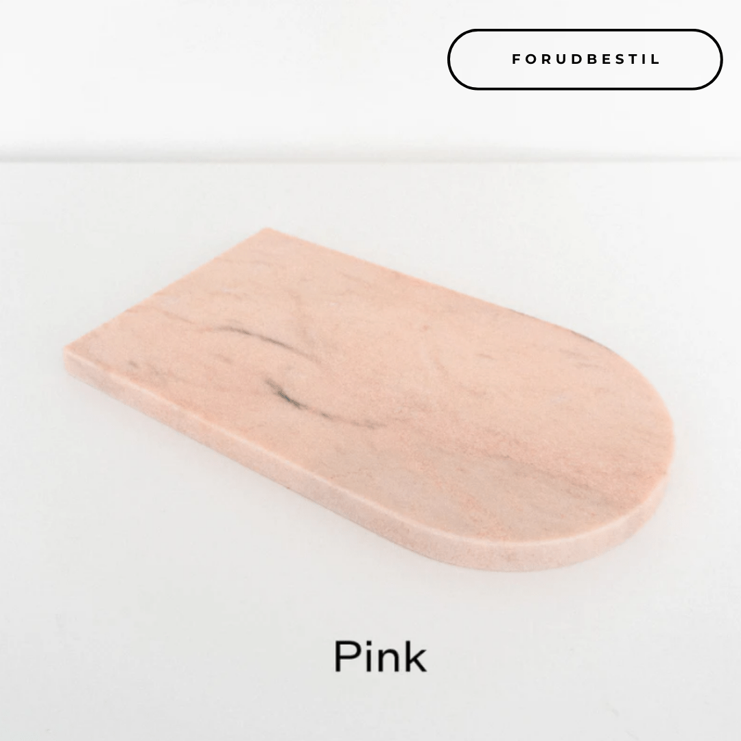 Marmor bakke i pink