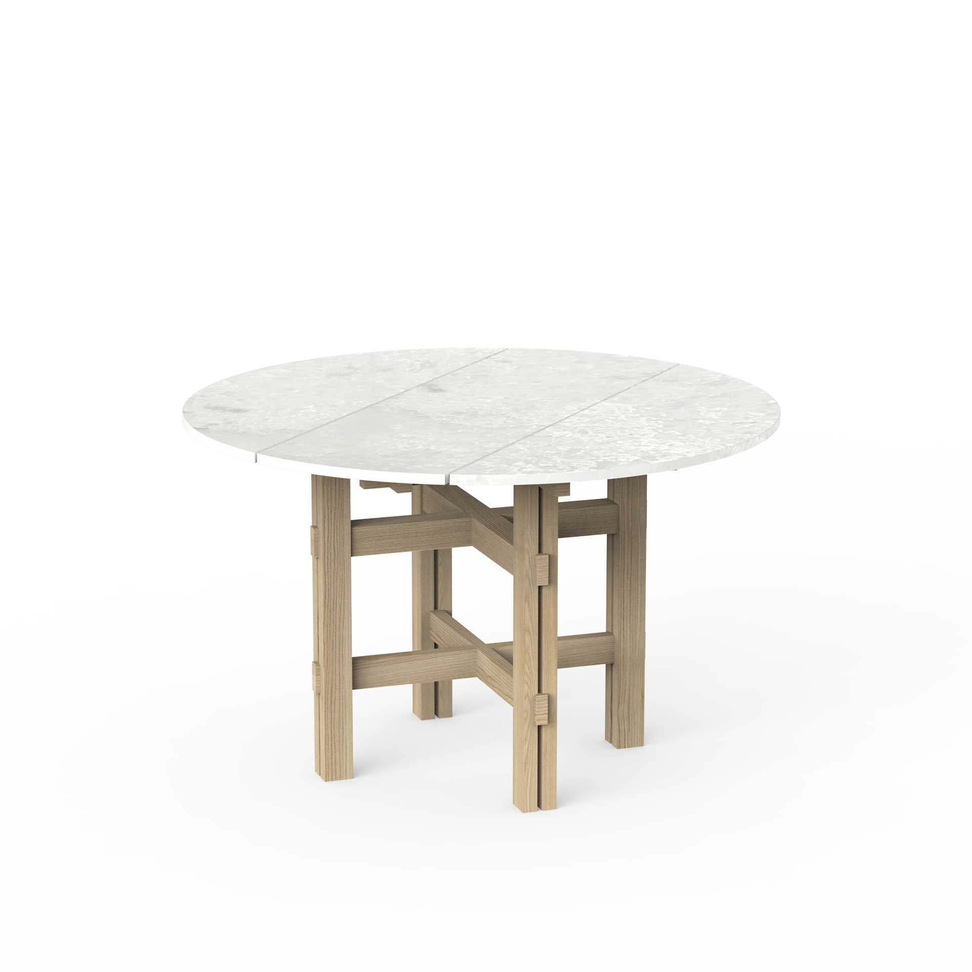 spisebord med marmorplade