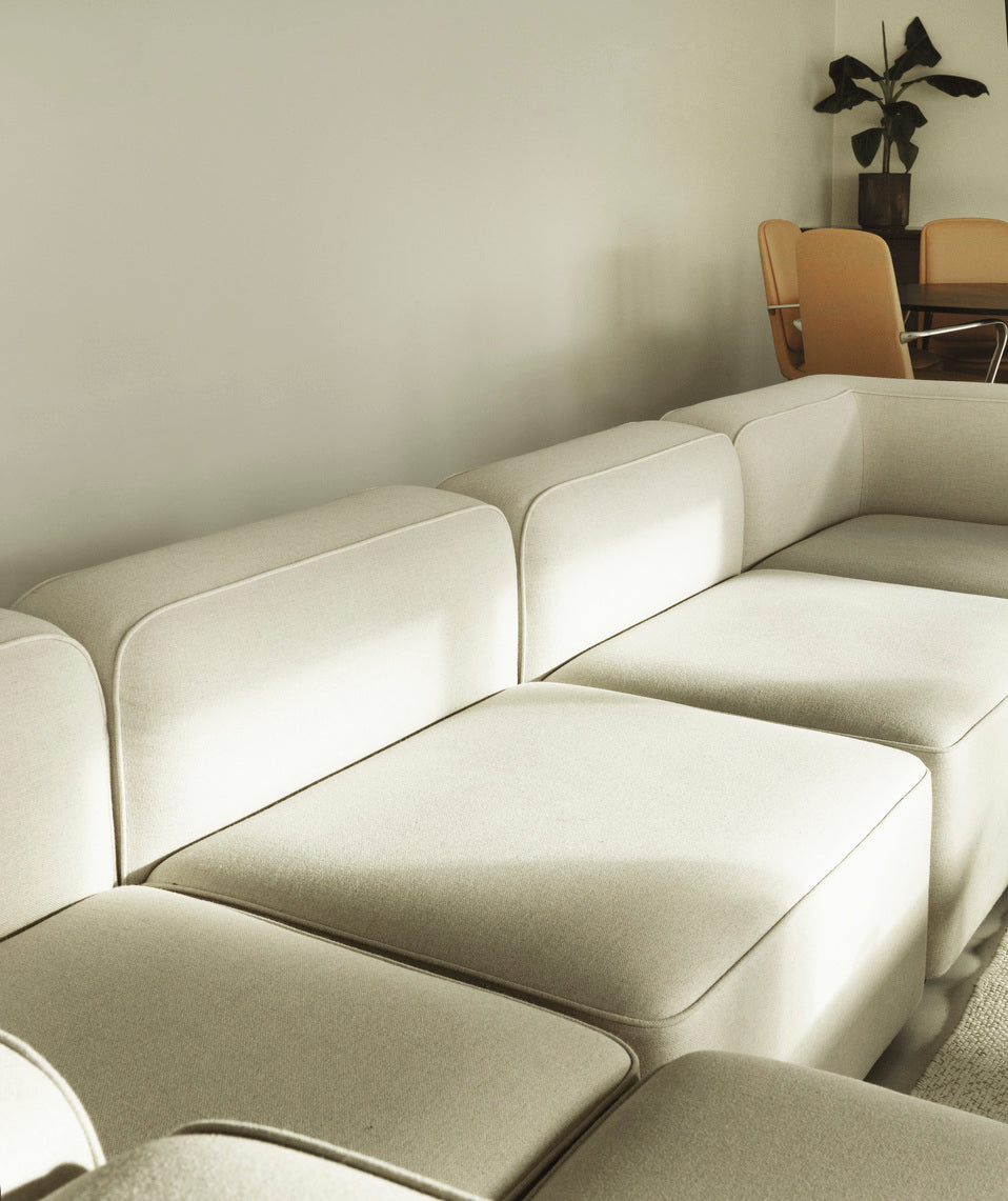 Hvid modulsofa