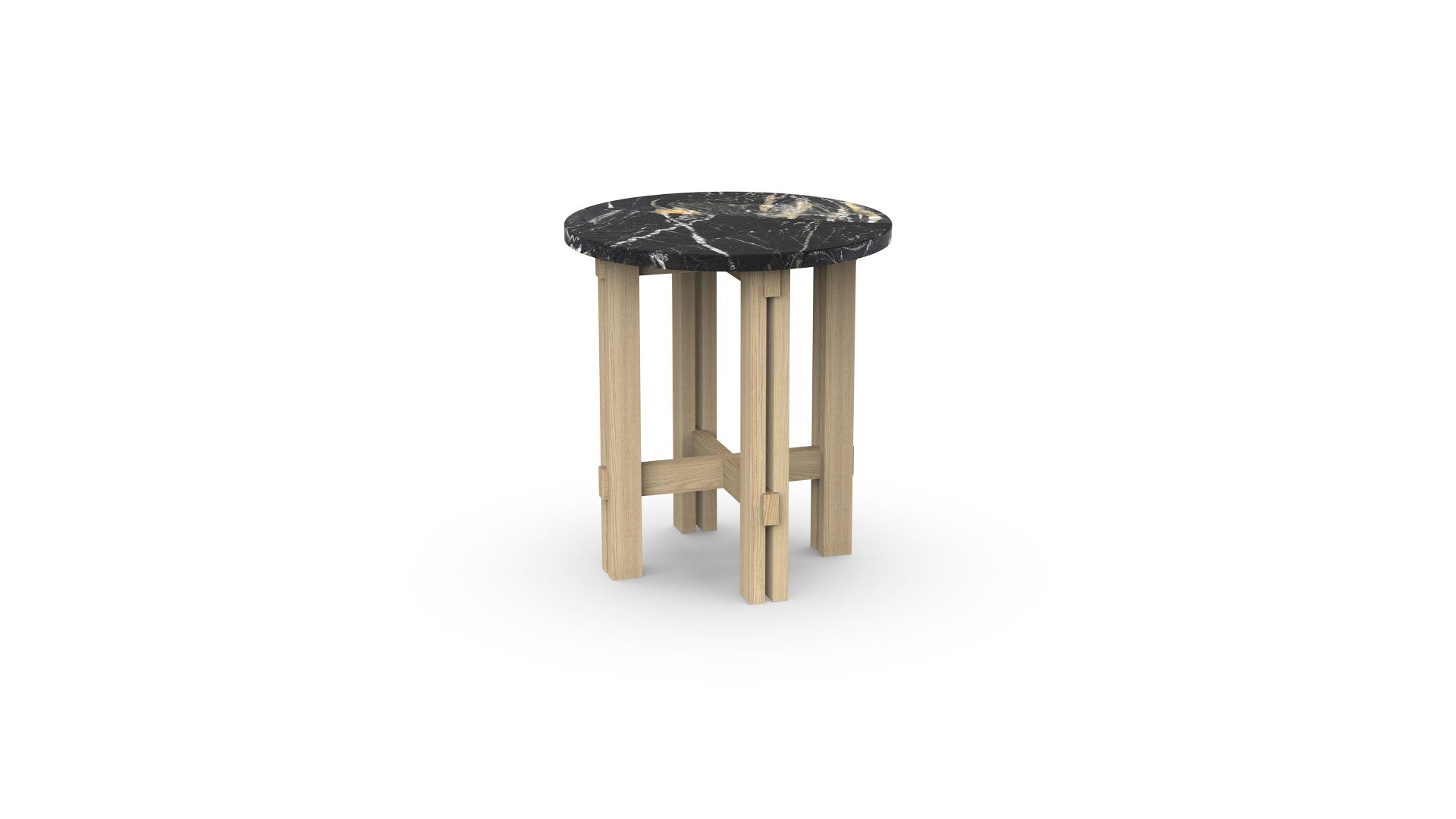 Sidebord med marmorplade 