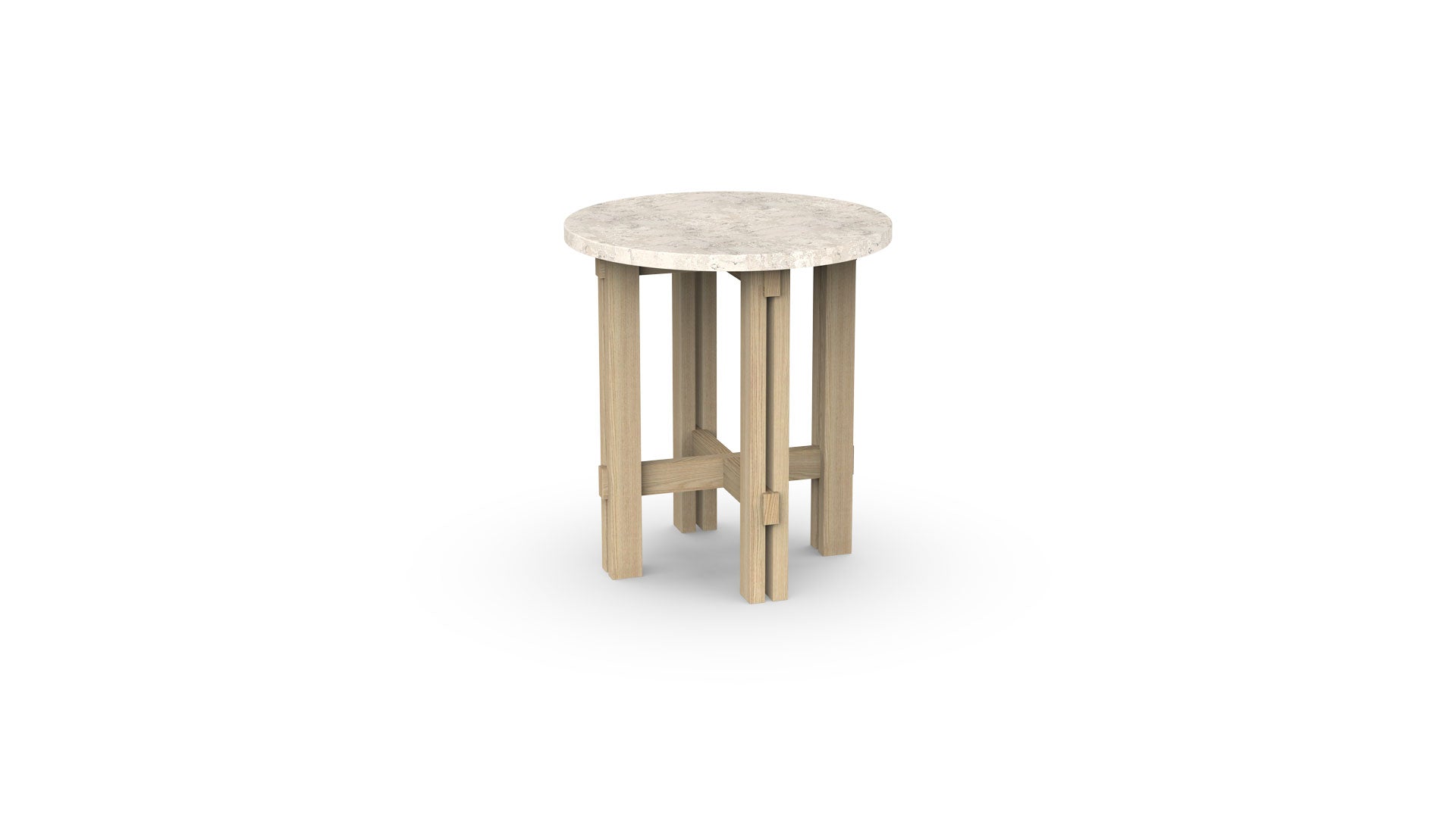 Sidebord med marmorplade 