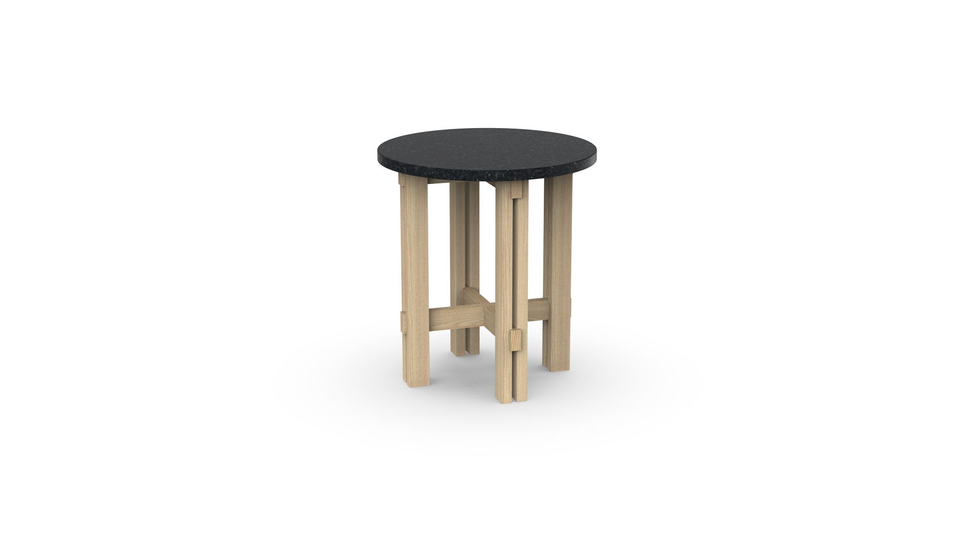 Sidebord med marmorplade 