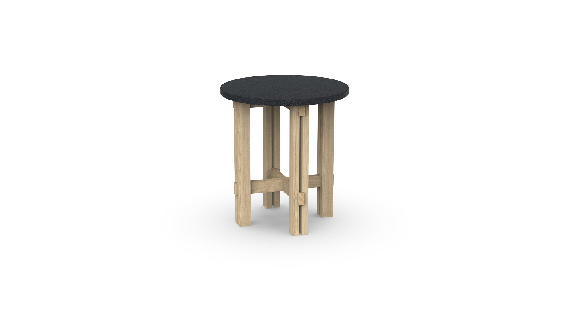Sidebord med marmorplade 