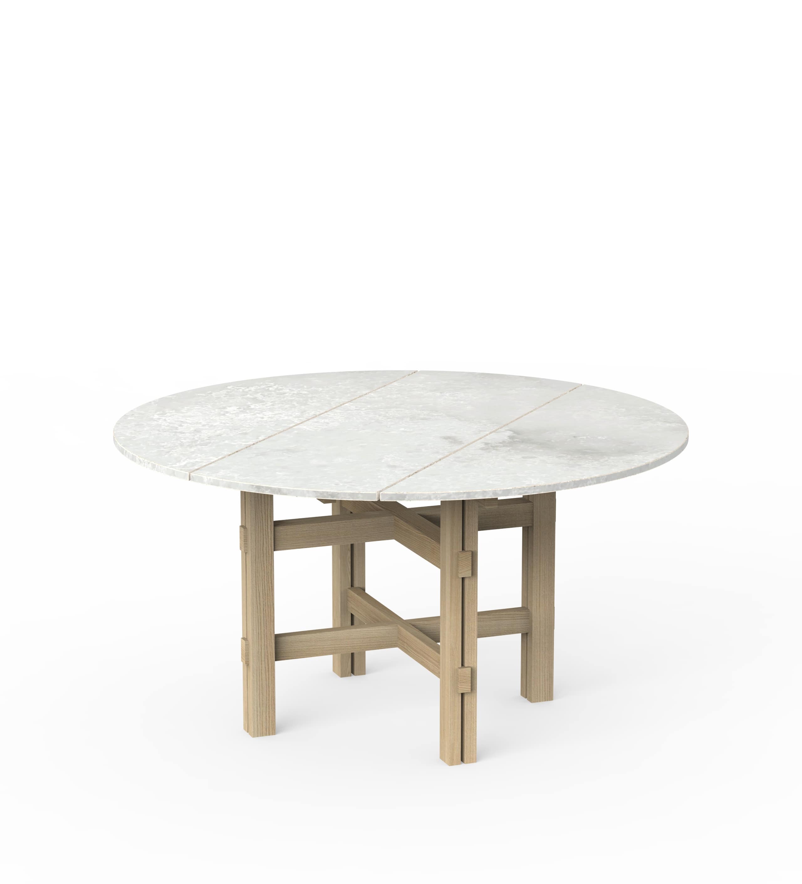 Rundt spisebord i natursten Ø159 - Don't Waste Tomorrow