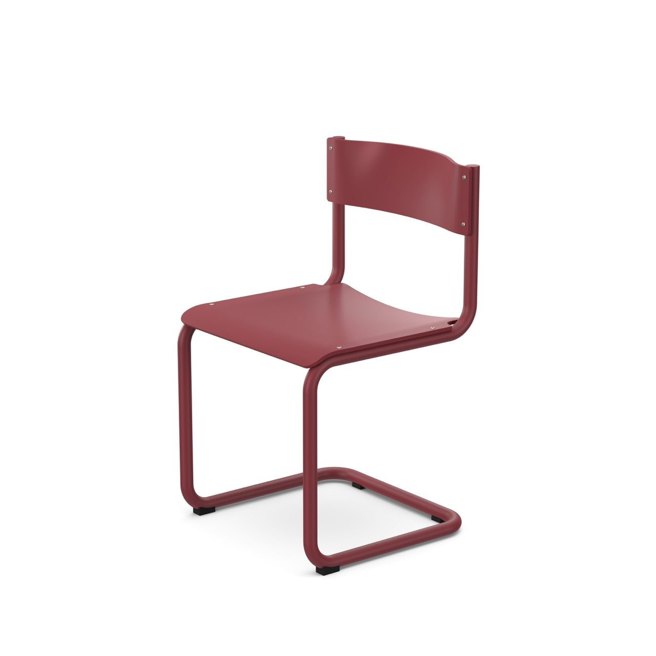 Frisvinger stol i rød uden armlæn