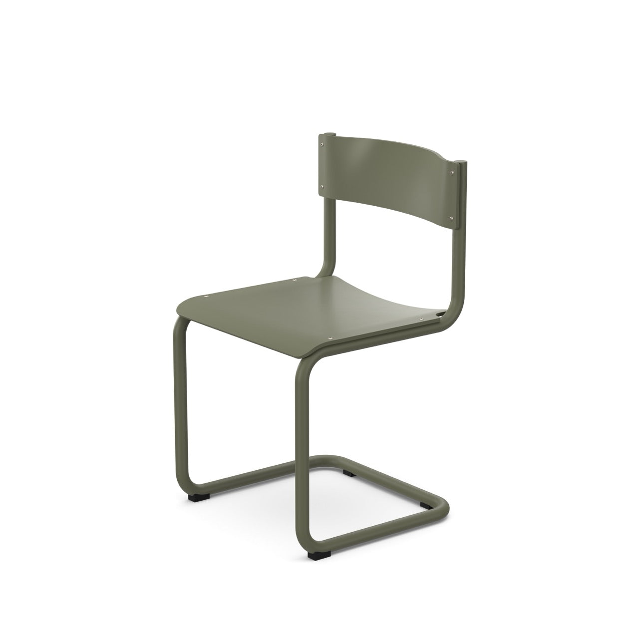 Frisvinger stol i grøn uden armlæn