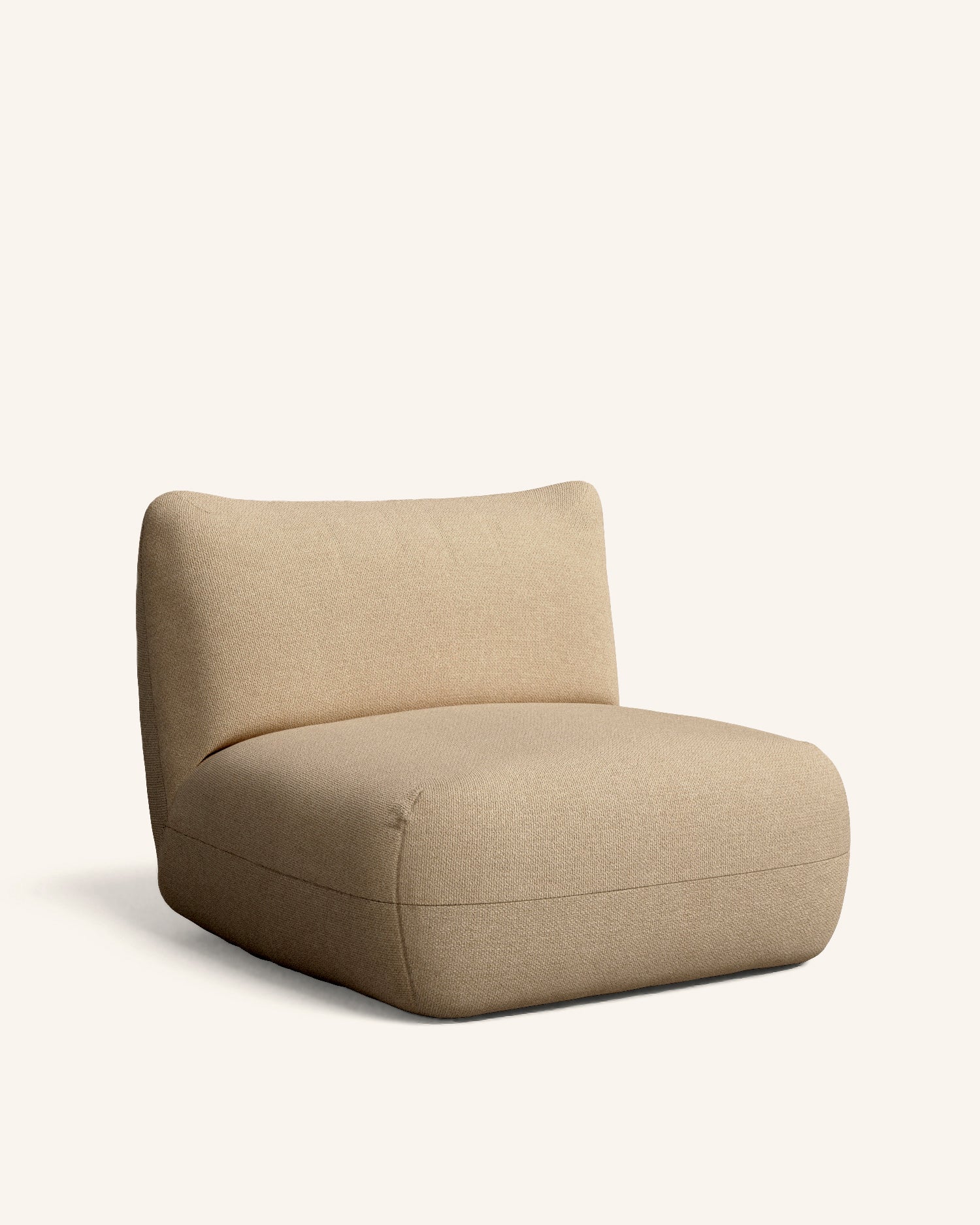 Arnau loungestol i lysebrun