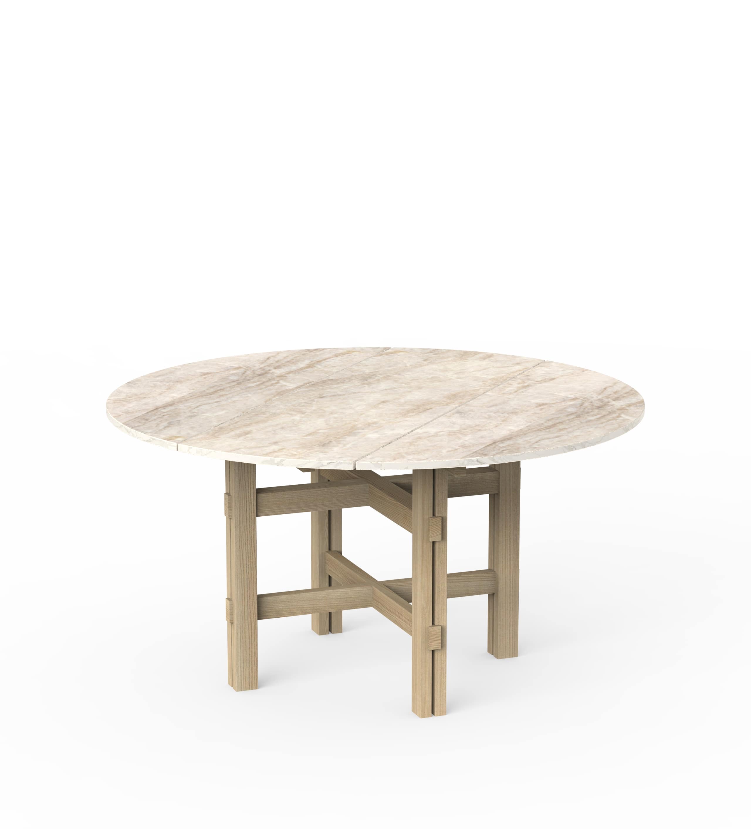 Rundt spisebord i natursten Ø159 - Don't Waste Tomorrow