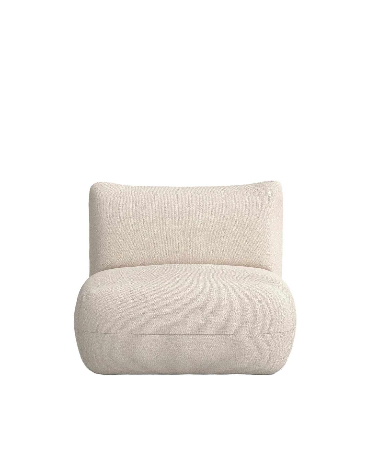 Arnau loungestol i bulche beige