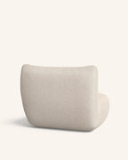 Arnau loungestol set bagfra i olivengrøn