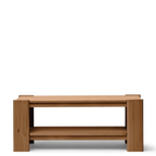 Beam bænk i dyb brun fyrretræ - Form & Refine