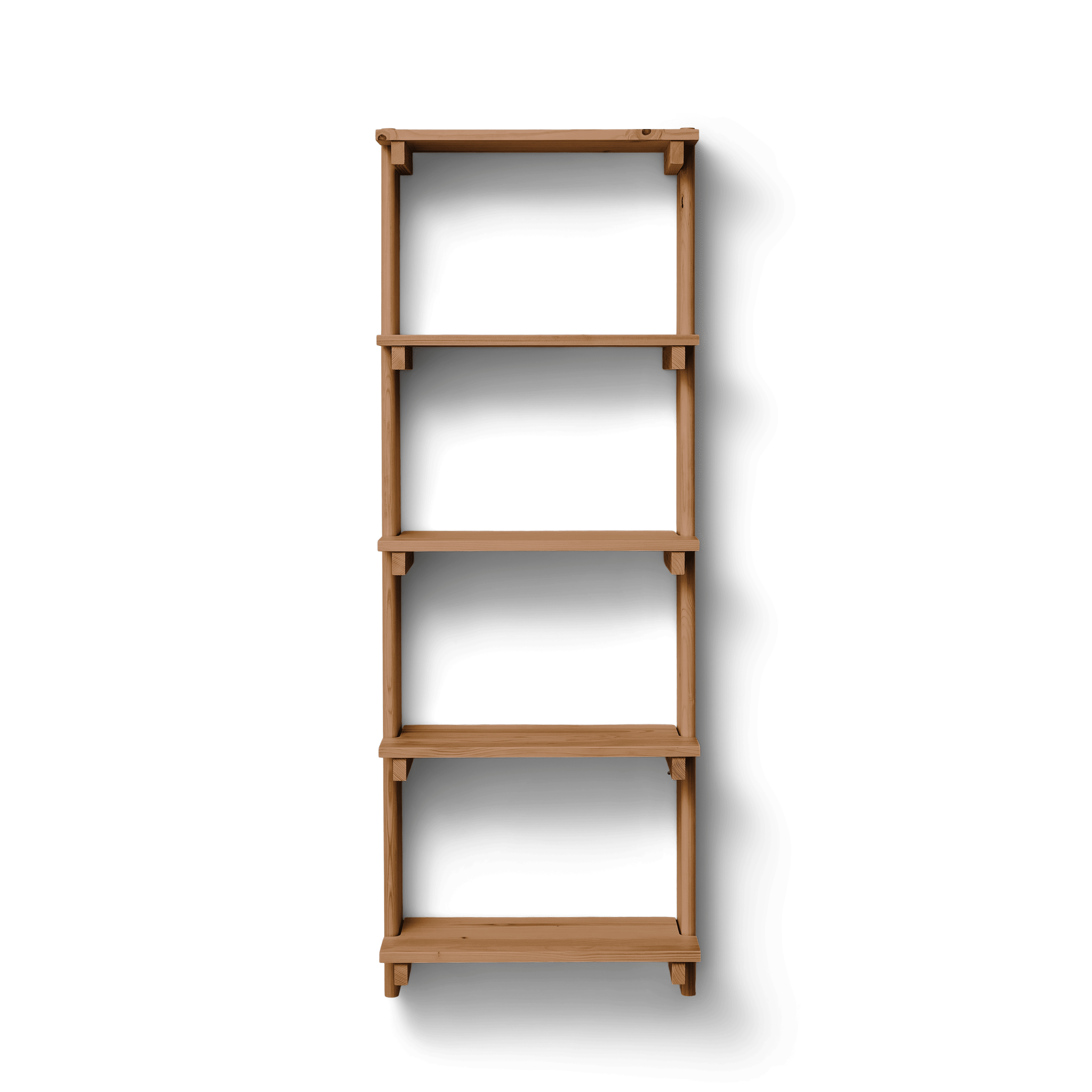 Hylde i mørkt olieret træ