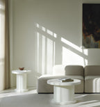 Modul sofa og 2 hvide sofaborde