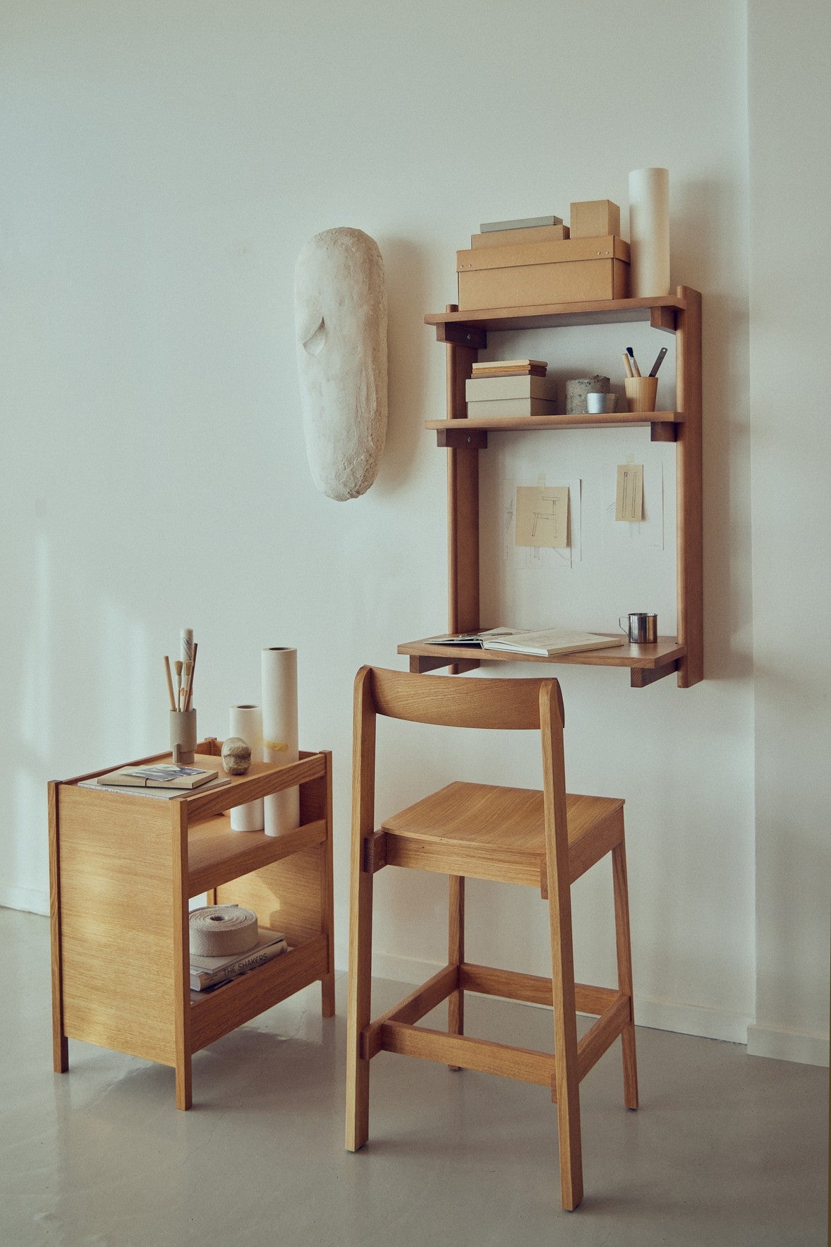 Blueprint barstol 65 i egetræ - Form & Refine