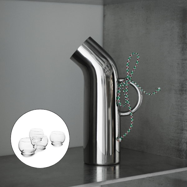 Pipe vandkande fra Normann Copenhagen inkl. 4 vippeglas