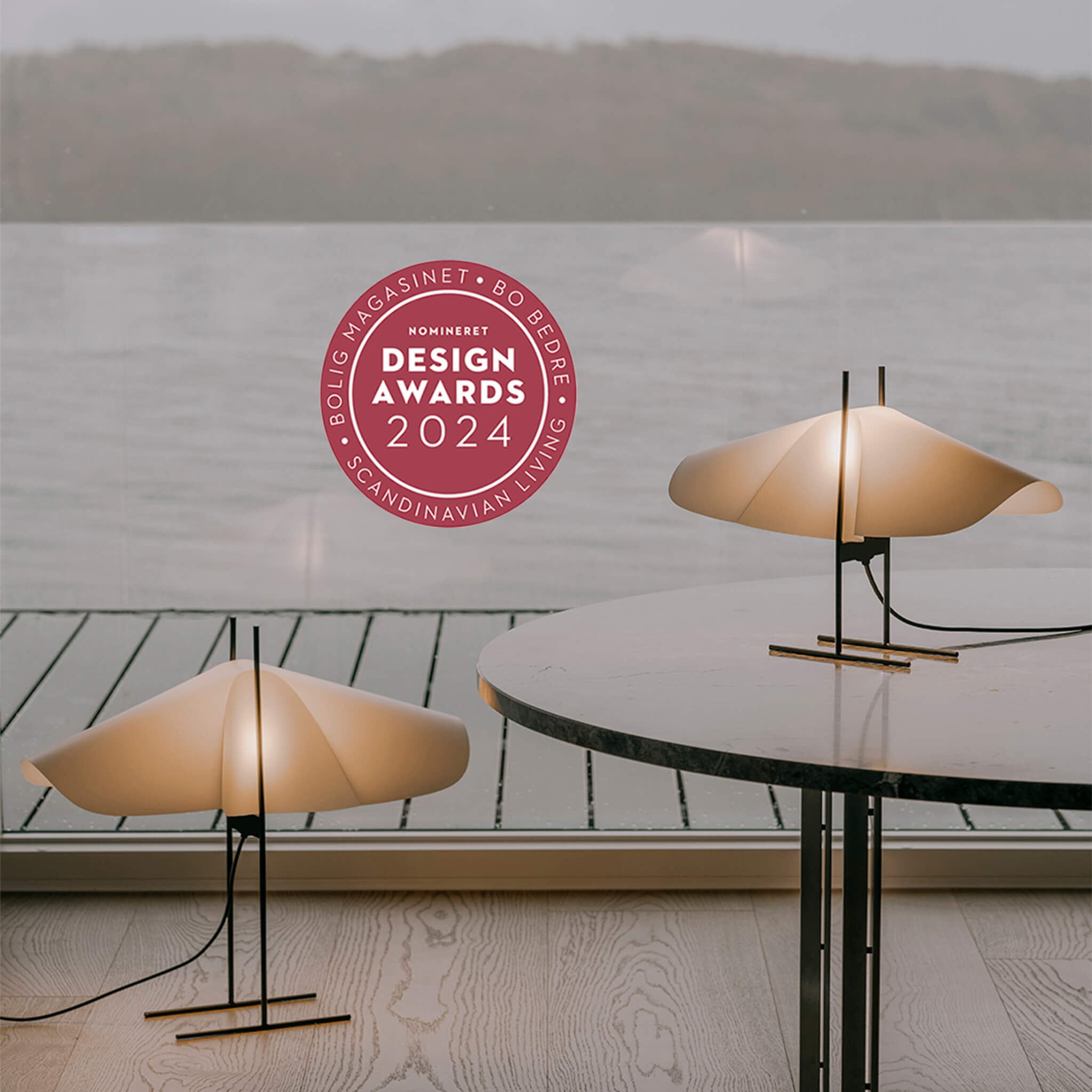 Bord-og gulvlampe nomineret til en design award