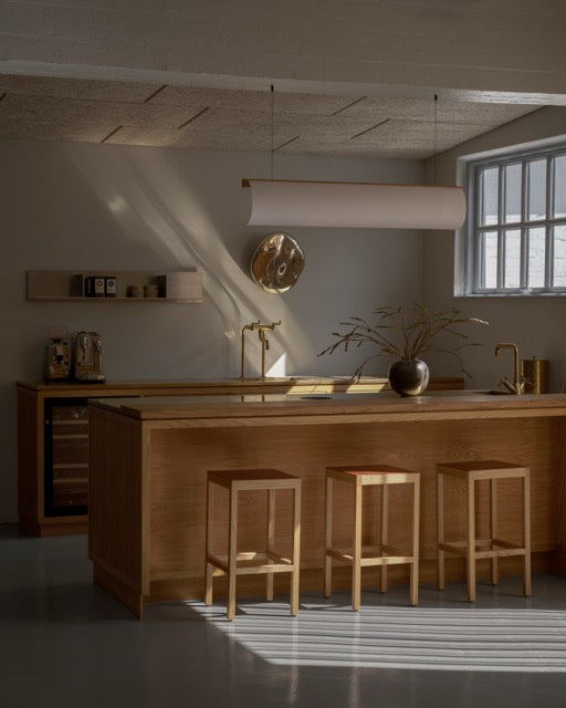 ENSO pendant - Oblong ceiling lamp in paper - Motarasu