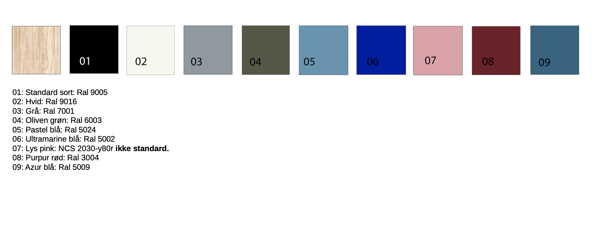 Farve kombinationer Anno Studio stole