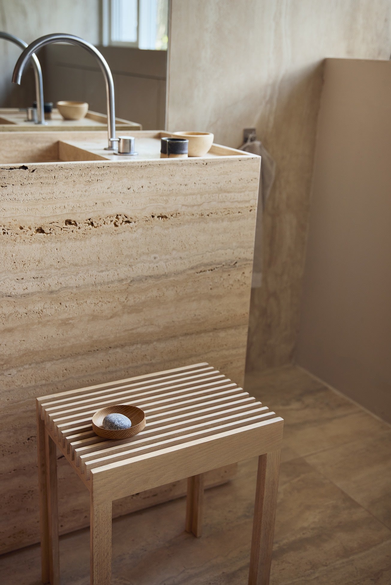 Badeværelse skammel i eg