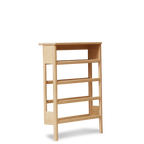 Sko reol i eg, set frs siden af, væghængt 