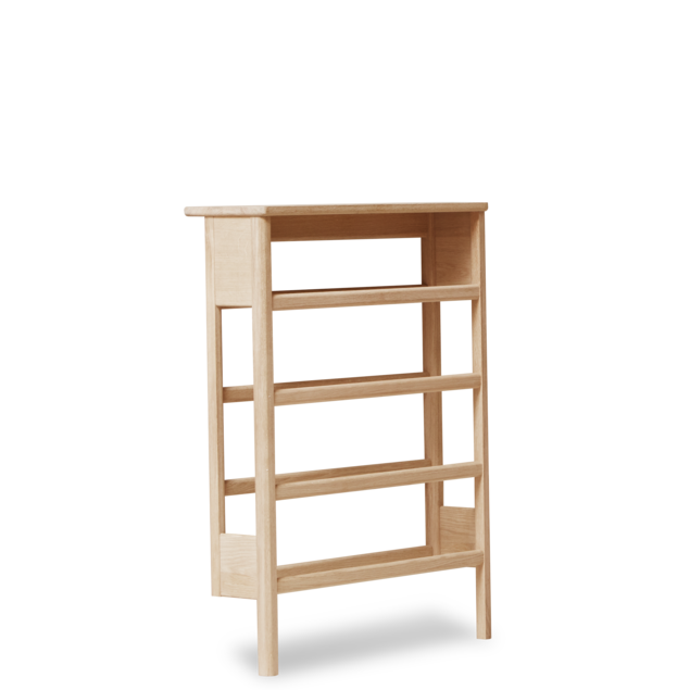 Sko reol i eg, monteres til væggen