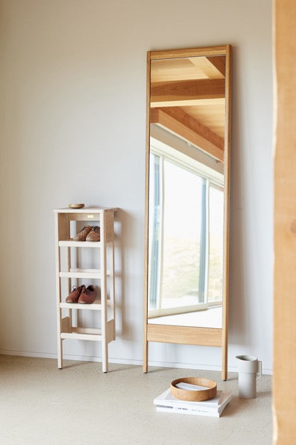 Spejl med ramme i eg 