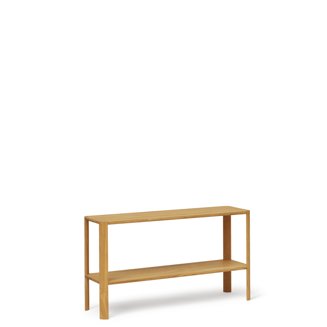 Lille træ reol med 2 hylder 