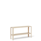 Træmøbel med 2 hylder, i lys behandlet træ 