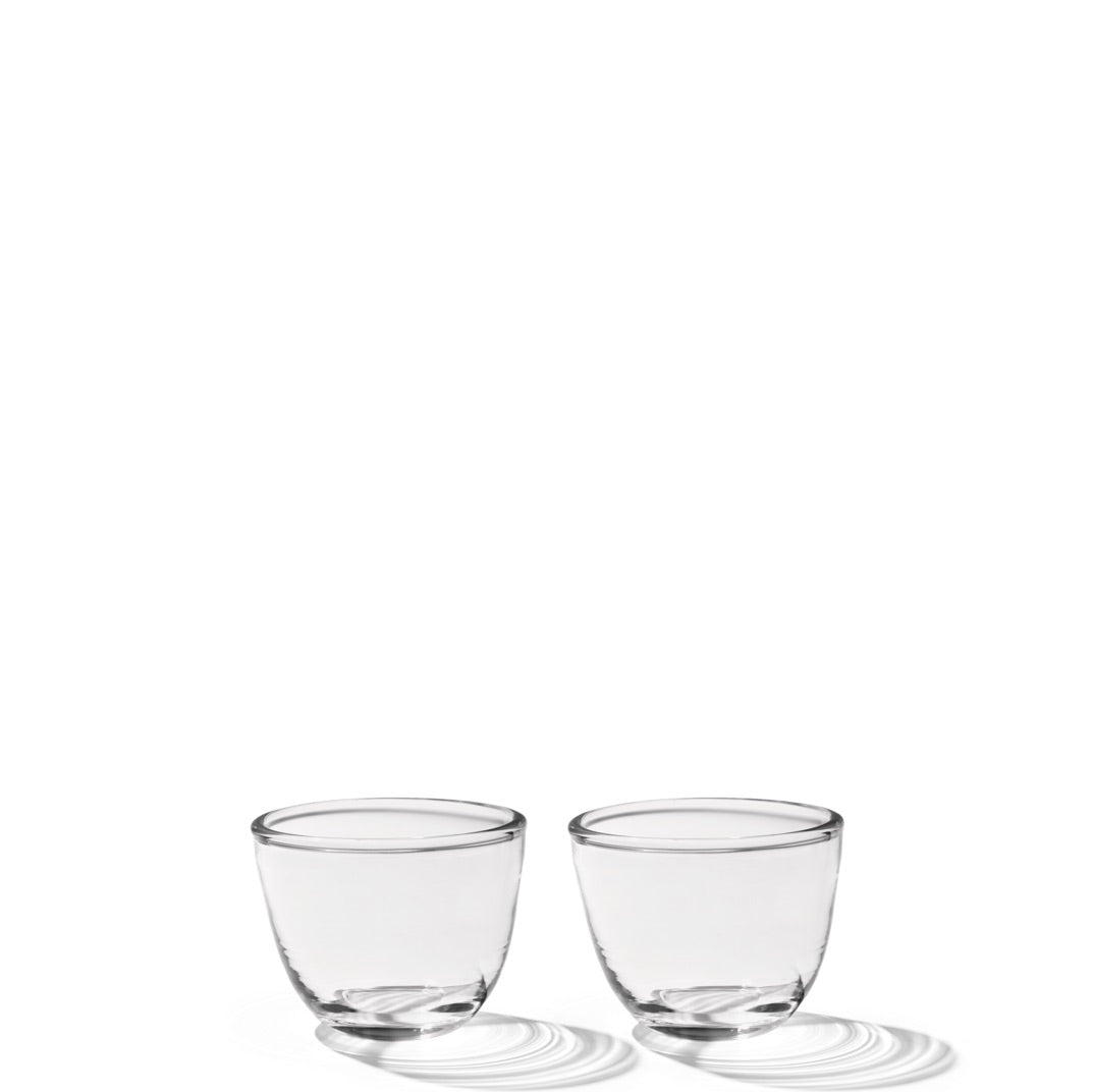 2 vandglas i klar glas 