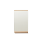 Spejl med hylde og ramme i træ