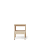 Skammel med 2 trin i lys eg