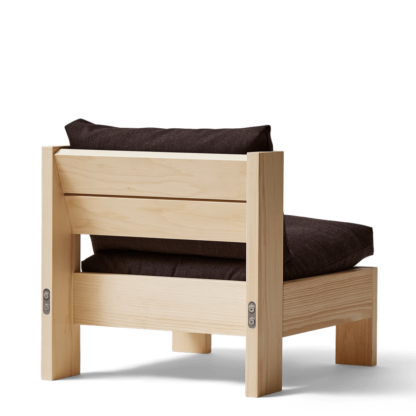 Icon loungestol i fyrretræ technicolour - Form & Refine