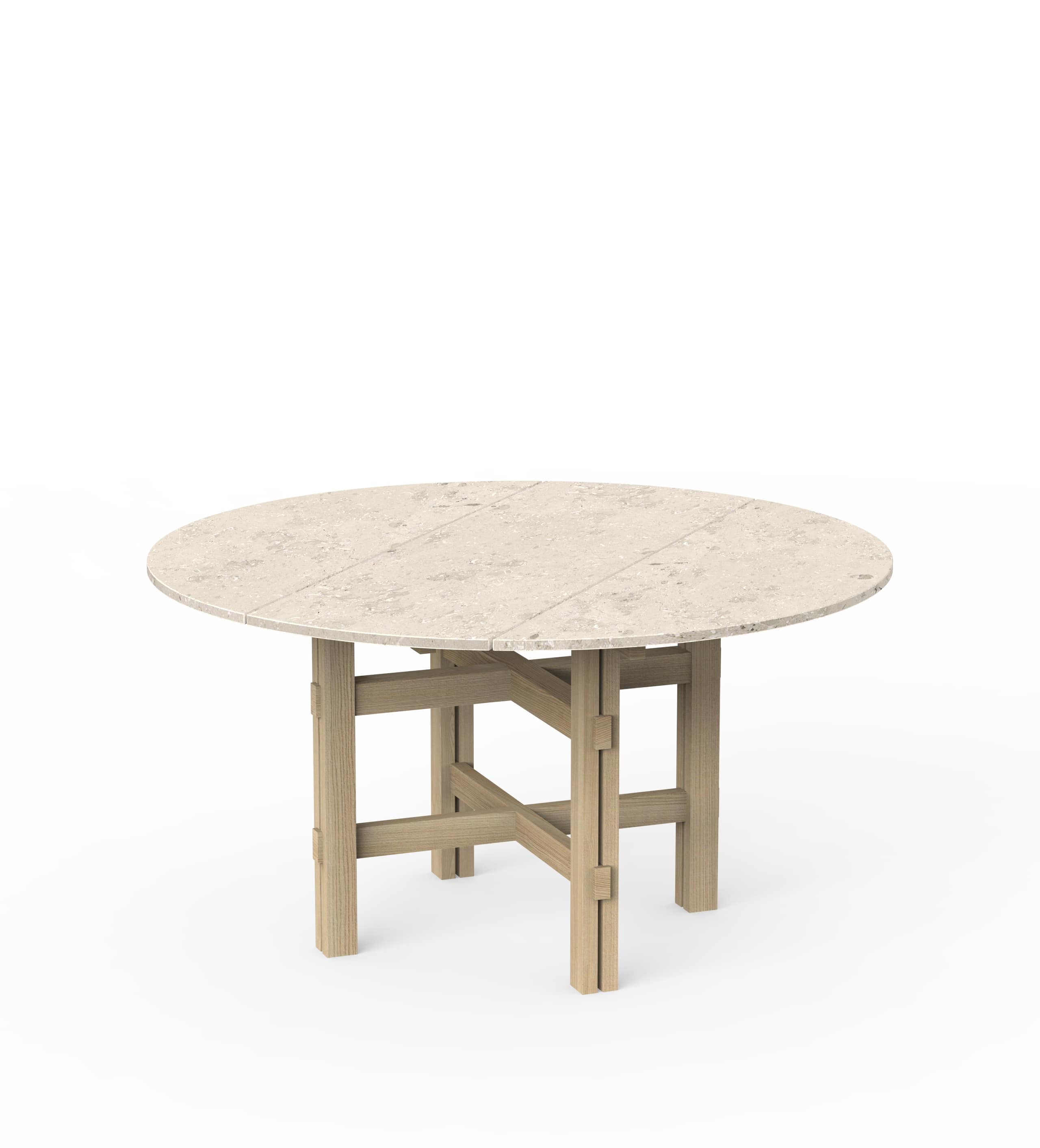 Rundt spisebord i natursten Ø159 - Don't Waste Tomorrow