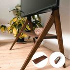 Kaya TV stativ i valnød + en stikdåse i valnød