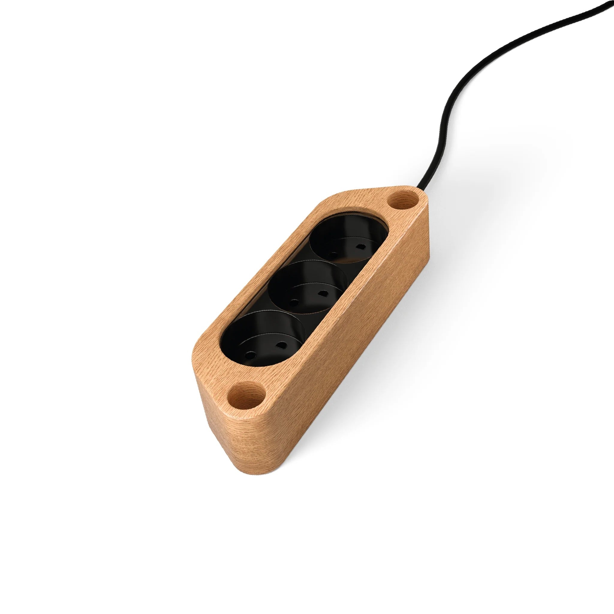 Egetræ stikdåse til TV stander