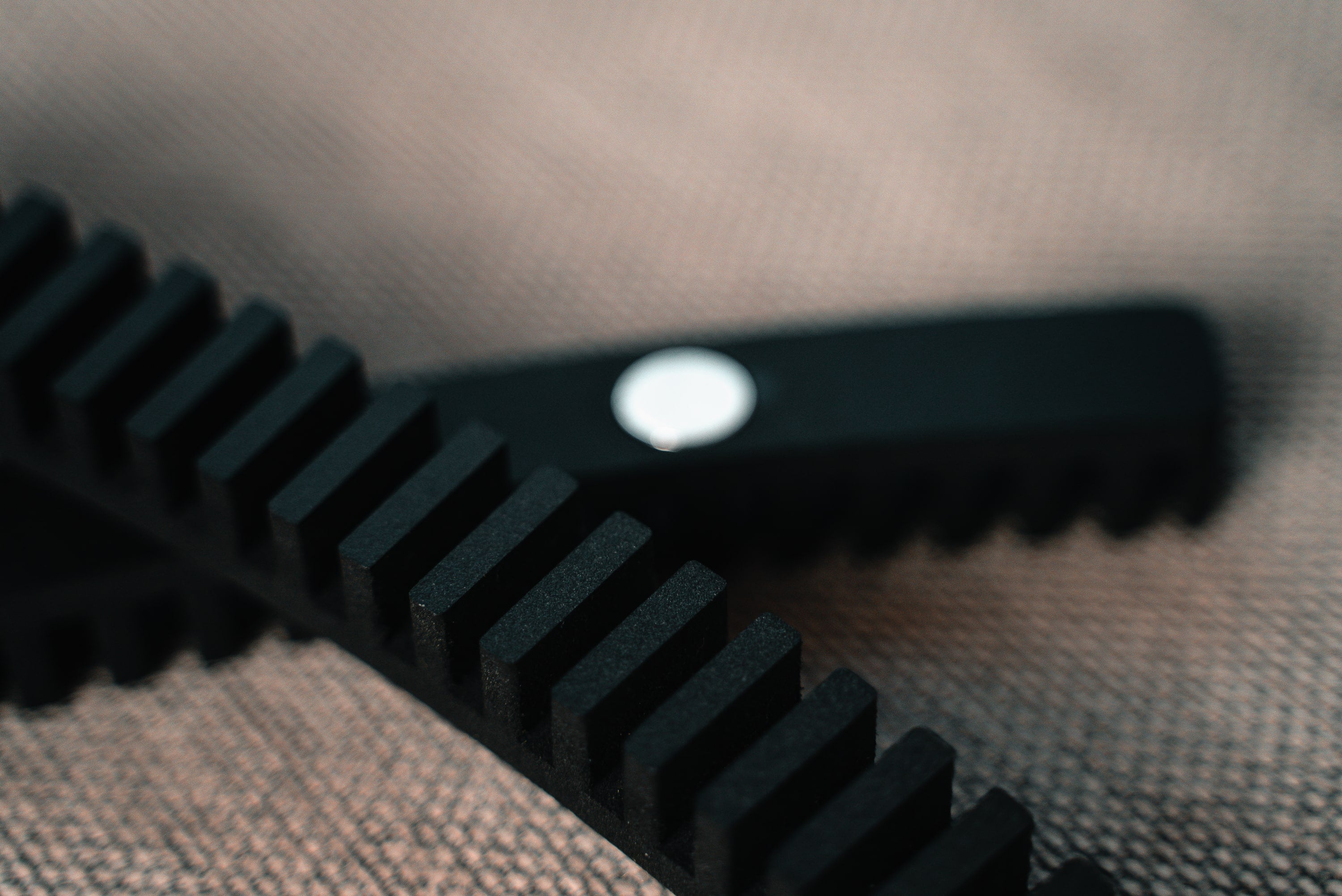 Nærbillede af vinyl holder 