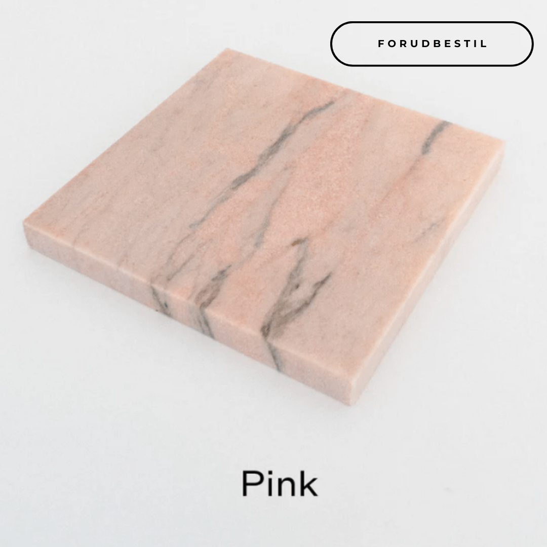 Marmorbakke i pink