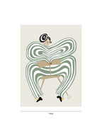 Donna di Teatro - Kunsttryk i grøn